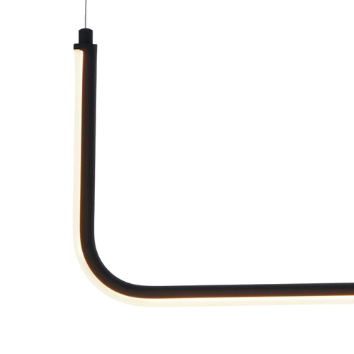 Nowoczesna lampa wisząca LED MINIMA-1 czarna 80 cm nad stół do salonu