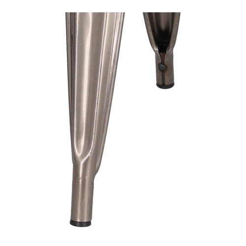 Krzesło Paris Wood D2.DESIGN metalowe z drewnianym siedziskiem do jadalni styl industrialny