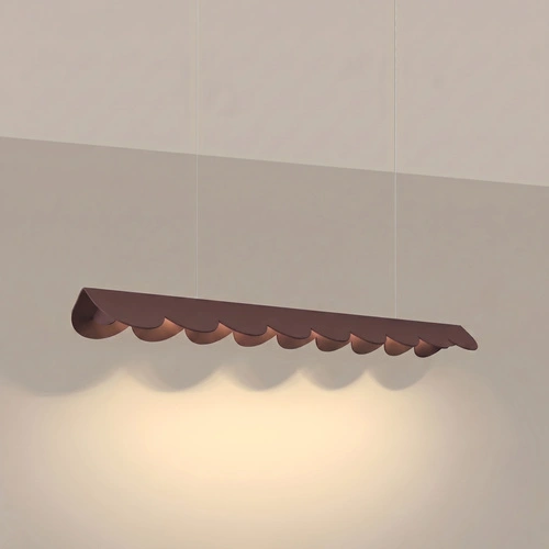 Lampa wisząca BISCUIT 100 LED brązowa regulowana nad wyspę