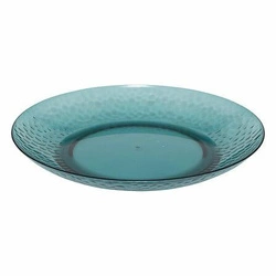 Talerz obiadowy Estiva 27 cm okrągły plastikowy niebieski do ogrodu i kuchni 5five