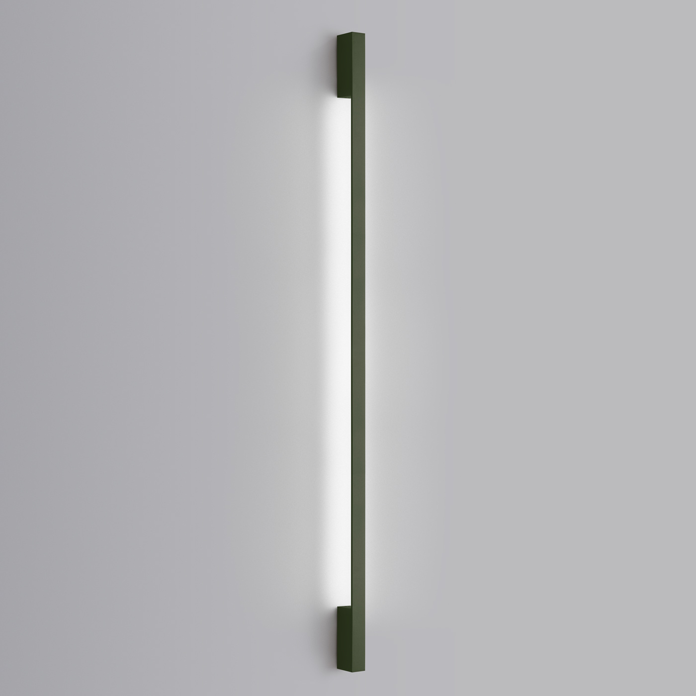 Kinkiet ścienny LED SAPPO 150 nowoczesny oliwkowy zielony do salonu i sypialni aluminium