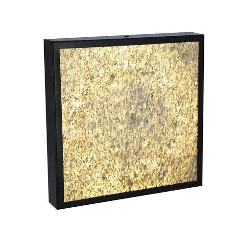 Plafon kwadratowy LED Luxan 29x29 czarny rustykalny do salonu i kuchni CANDELLUX