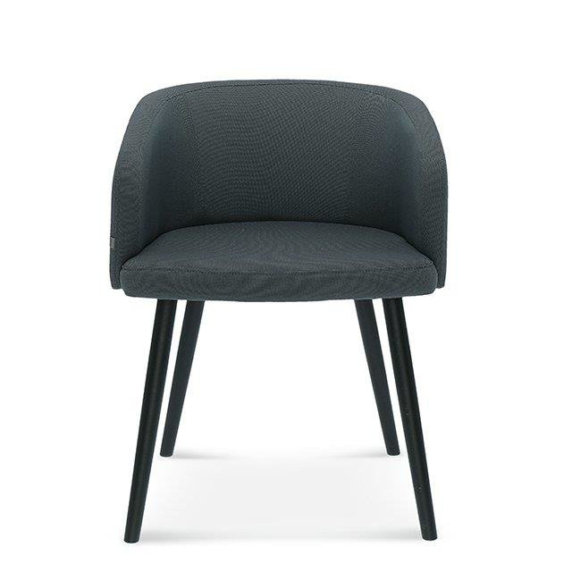 Krzesło do jadalni tapicerowane z podłokietnikami Fameg Skip dębowe personalizowane