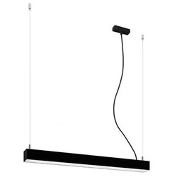 Lampa wisząca LED Pinne 67 cm czarna nowoczesna do kuchni, jadalni lub nad wyspę