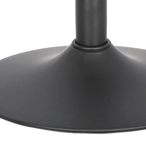 Hoker Dafne VIC czarny welurowy z oparciem, regulowany, obrotowy do kuchni i wyspy