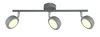Lampa sufitowa Mild listwa 3x6W LED  szary 3000K