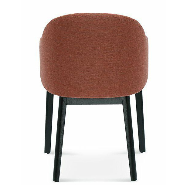 Krzesło tapicerowane Fameg POP dąb z podłokietnikami do jadalni i salonu personalizowane