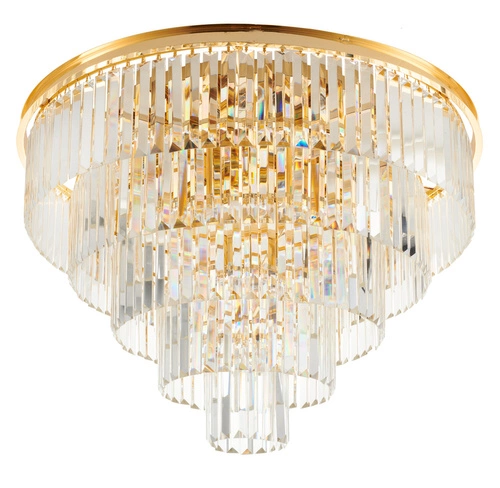 Plafon sufitowy SPLENDORE złoty okrągły 80 cm glamour do salonu i sypialni Step into Design