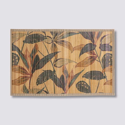 Mata łazienkowa bambusowa Palawan 5five simply smart prostokątna naturalna 80x50 cm