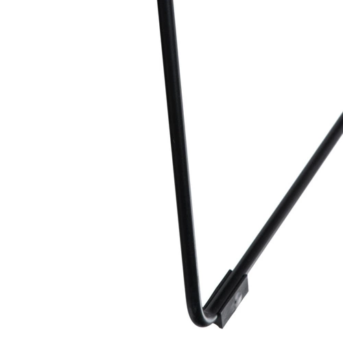 Krzesło HarryArm czarne poduszka czarna metalowe