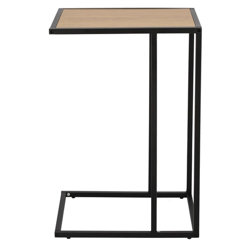 Stolik kawowy Seaford prostokątny nowoczesny dębowy z półką do salonu Intesi