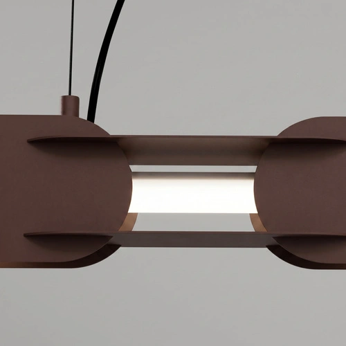 Lampa wisząca CHAIN 91 LED brązowa nowoczesna nad stół