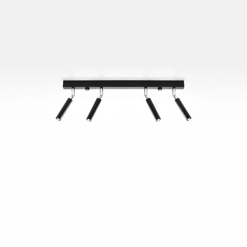 Plafon sufitowy Eyetech 4 czarny nowoczesny metalowy do salonu i kuchni Sollux