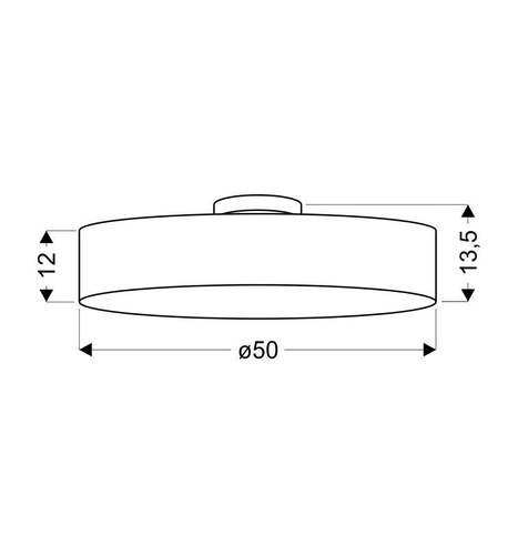 Lampa wisząca Kioto 50 3x40W E27 jasno szary błyszczący