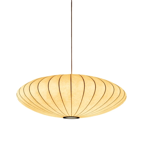 Lampa wisząca SILK FLAT biała 50 cm nowoczesna do salonu i jadalni z regulacją