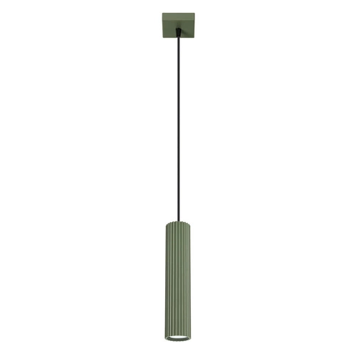 Lampa wisząca KARBON 1 zielony oliwkowy