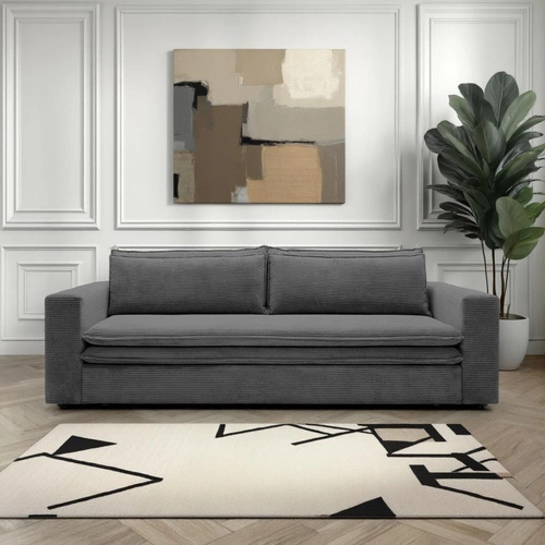 Sofa Ulnes z funkcją spania szara ciemna  Poso 60