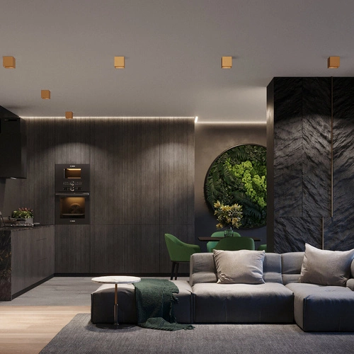 Kinkiet ścienny QUAD 1 złoty nowoczesny metalowy do salonu i sypialni świeci góra dół SOLLUX