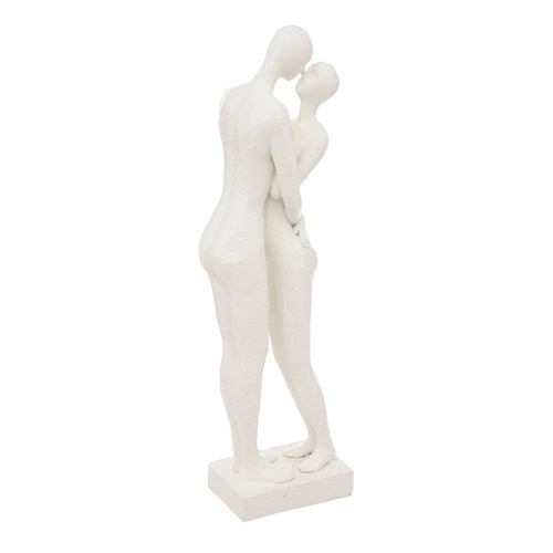 Figurka dekoracyjna Couple Atmosphera biała nowoczesna do sypialni lub na prezent 33 cm