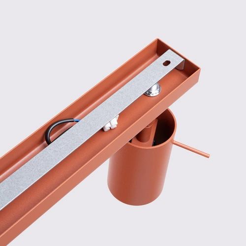 Plafon sufitowy RING 4L czerwony nowoczesny metalowy ruchomy do salonu i sypialni SOLLUX