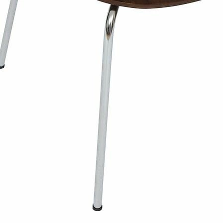 Krzesło Ouro Atmosphera do jadalni i kuchni metalowe z drewnianym siedziskiem orzech nowoczesne