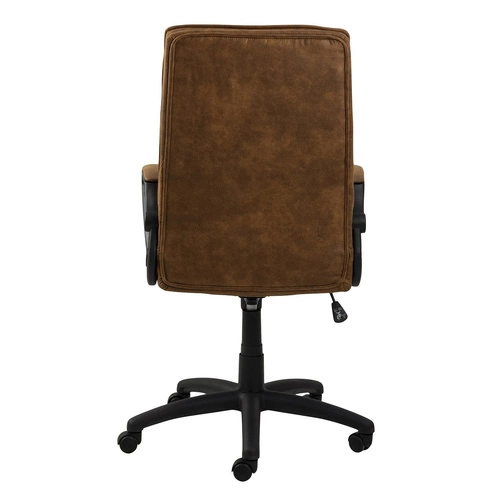 Fotel biurowy ergonomiczny Brad Actona obrotowy z podłokietnikami do biura brązowy