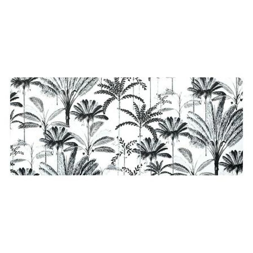 Mata diatomitowa 5five simply smart 50x120 cm antypoślizgowa szybkoschnąca do łazienki białe palmy