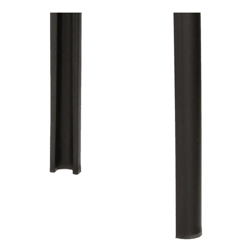 Stołek Zula czarny Intesi do kuchni i na balkon, boho, plastikowy, łatwe czyszczenie, sztaplowany