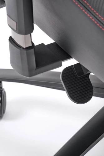 Fotel gamingowy Zargor czarny ergonomiczny skórzany obrotowy z zagłówkiem do biurka