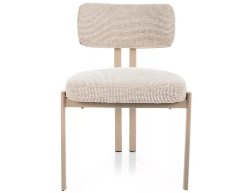 Krzesło Montico Intesi beżowe kaszmir tapicerowane do jadalni i salonu