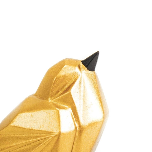 Figurka dekoracyjna Love Bird złota nowoczesna na komodę do salonu HV decor
