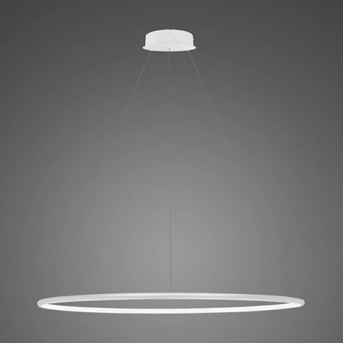 Lampa sufitowa LED okrągła Altavola Design 100 cm biała regulowana do salonu