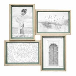 Ramka na zdjęcia 10x15 Moly Atmosphera nowoczesna wisząca multiramka zielona MDF