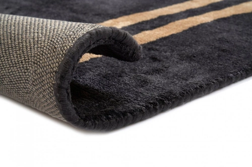 Dywan nowoczesny Imperial Black 160x230 cm z wiskozy do salonu i sypialni ręcznie wykonany