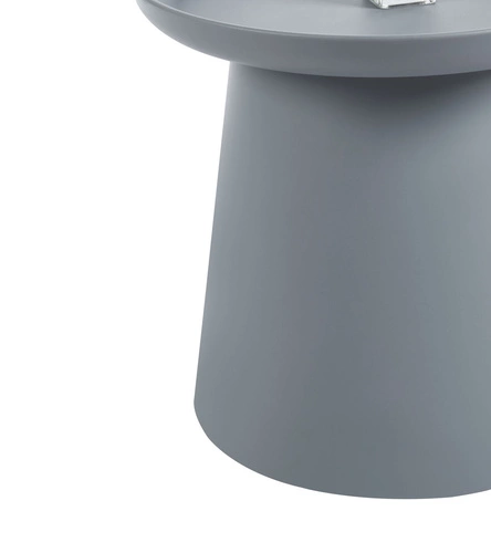 Stolik kawowy okrągły Xena 50cm szary nowoczesny skandynawski do salonu Intesi