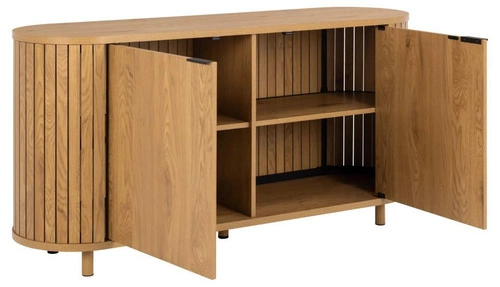 Komoda Colima dziki dąb 160 cm skandynawska komoda do salonu na nóżkach matowa Actona