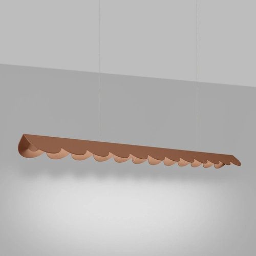 Lampa wisząca LED BISCUIT mocca nowoczesna nad stół do salonu