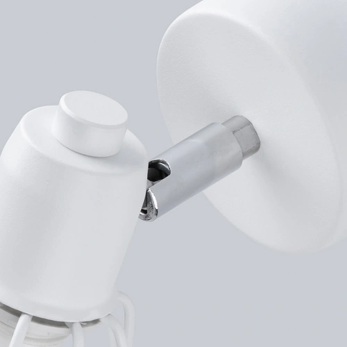 Kinkiet ścienny ARTEMIS 1 biały nowoczesny metalowy z ruchomym kloszem do salonu i sypialni