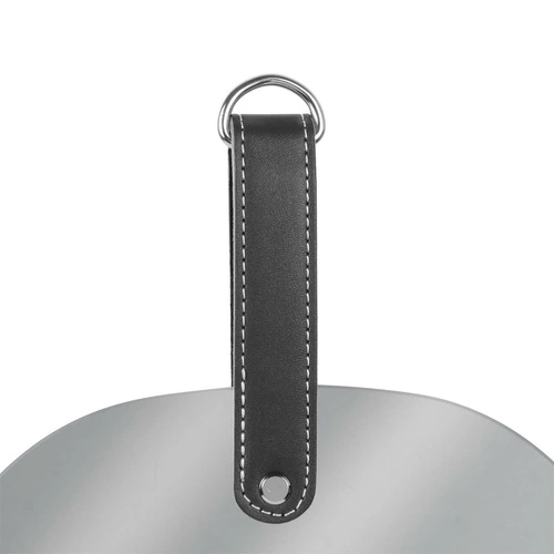 Lustro wiszące Pagaj Intesi asymetryczne bez ramy na pasku do przedpokoju 48x21 cm