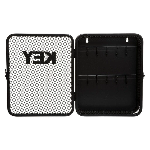 Wieszak na klucze ścienny Mario czarny metalowy nowoczesny do przedpokoju Atmosphera