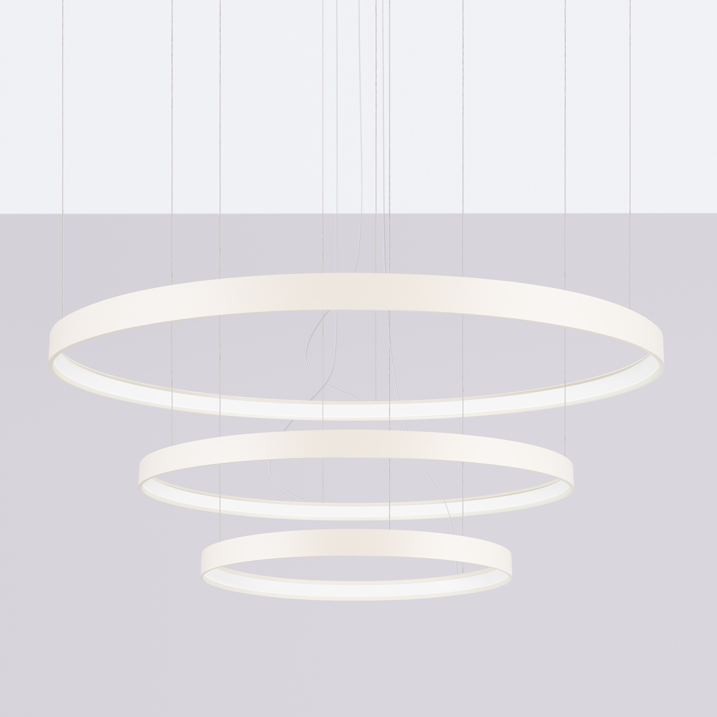Żyrandol RIO 3 55/78/110 beżowy LED 3000K