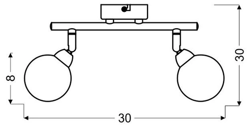 Lampa sufitowa LED Kaleidoscope chrom nowoczesna regulowana do salonu i sypialni 30cm