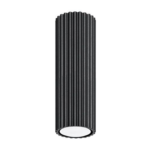 Plafon sufitowy KARBON 20 czarny minimalistyczny do salonu i sypialni aluminium 20 cm