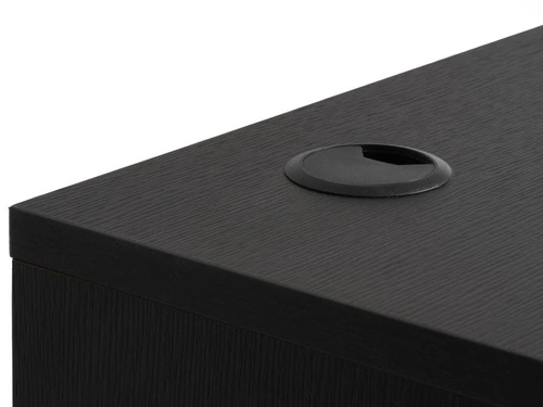 Biurko Pensacola czarny dąb 120 cm nowoczesne do pracy z szufladą