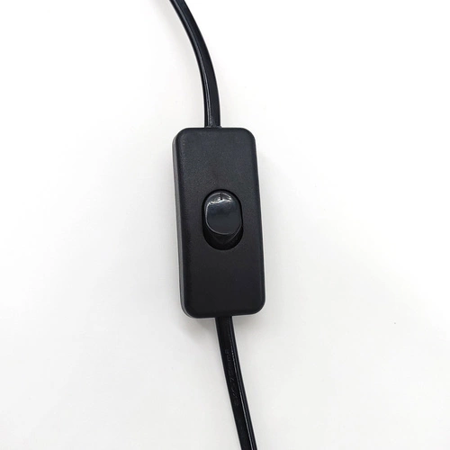 Kinkiet ścienny LINEA-1 WALL czarny nowoczesny metalowy z długim przewodem do salonu