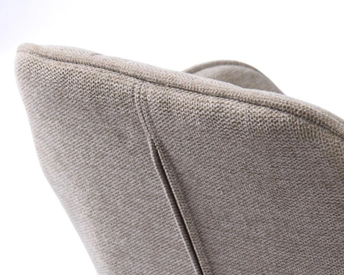 Hoker Nolan tapicerowany do kuchni regulowany piaskowy czarny