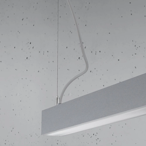 Lampa wisząca LED Pinne szara 117 cm nowoczesna nad stół do kuchni i jadalni