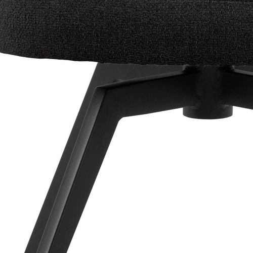 Krzesło tapicerowane Darlene Actona antracytowe obrotowe do jadalni nowoczesne skandynawskie