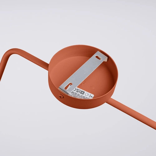 Kinkiet ścienny NOX nowoczesny metalowy czerwony do salonu i sypialni SOLLUX LIGHTING