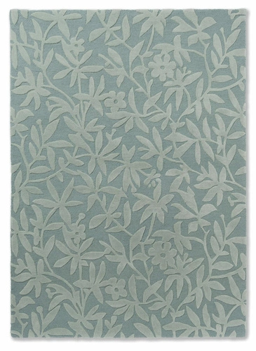 Dywan wełniany Cleavers zielony 170x240 dywan do salonu nowoczesny florystyczny ręcznie tkany